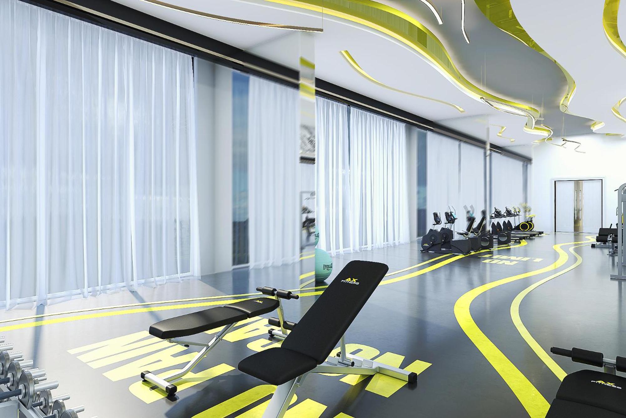 Royal M Al Aqah Beach Resort By Gewan エクステリア 写真 The gym at the hotel